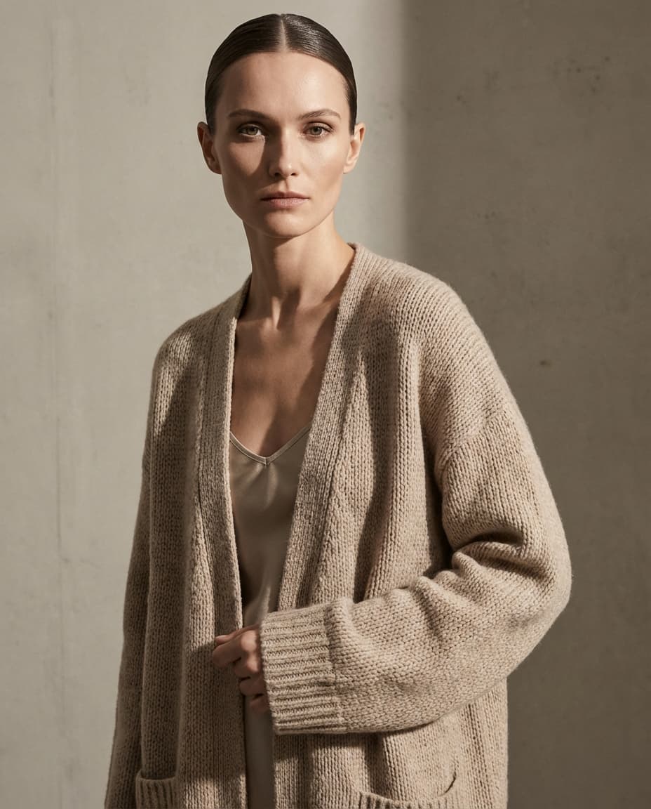 Oversized Knit Sweater, , large