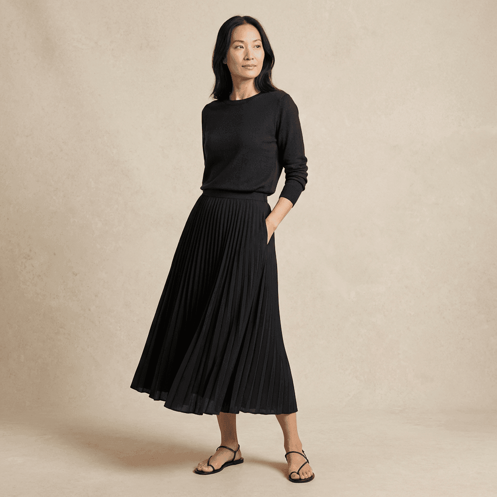 Pleated Skirt, , large