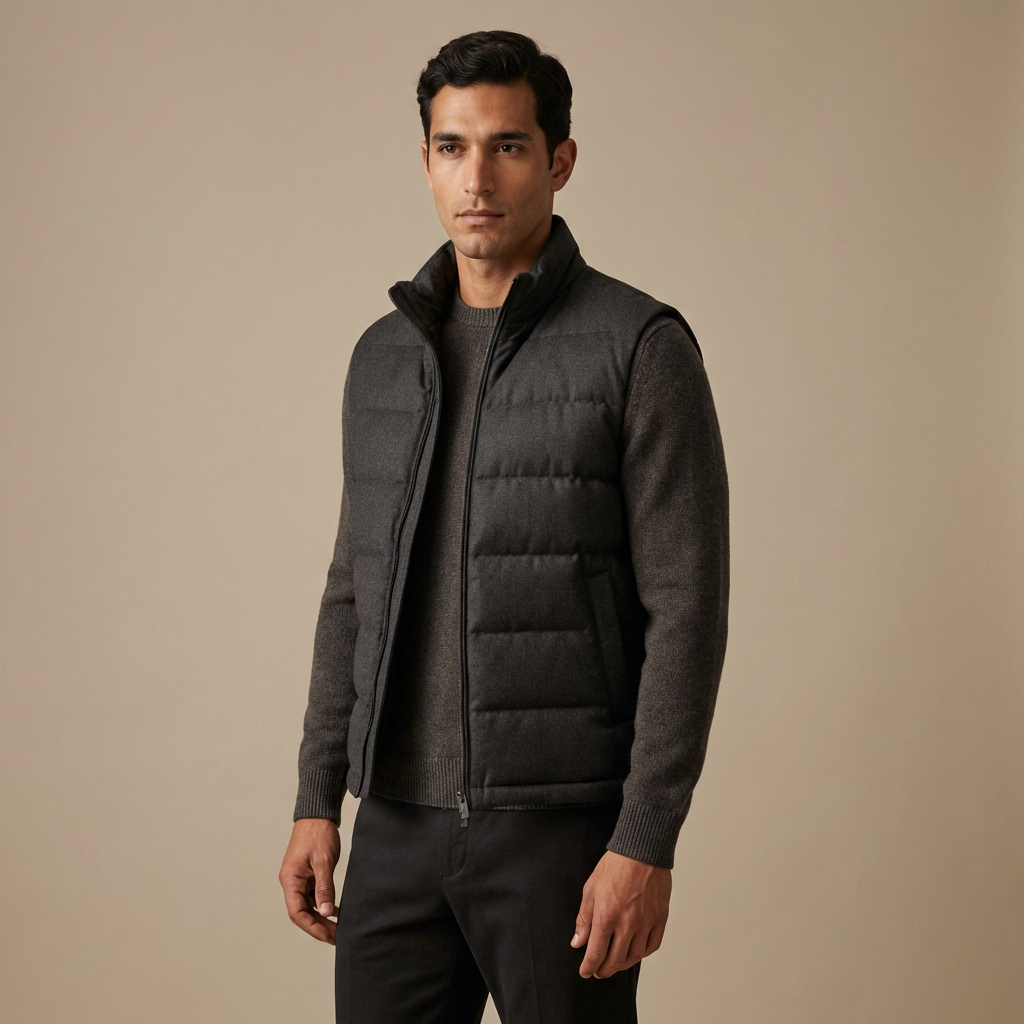 Puffer Vest, , large