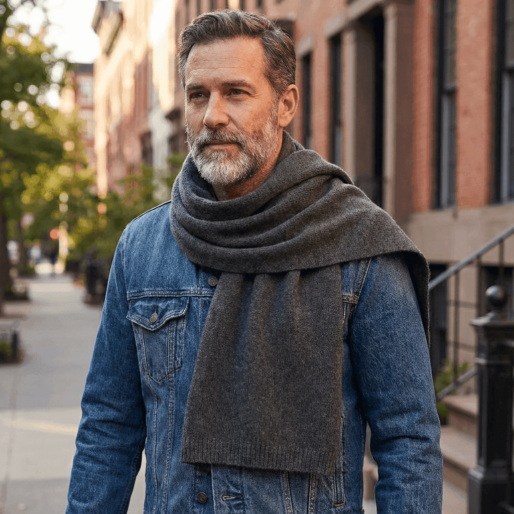 Wool Scarf, , large