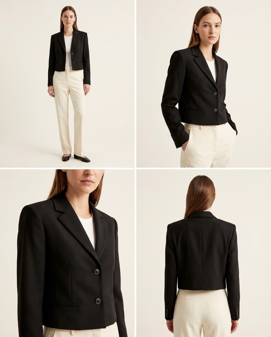 Cropped Cardigan, , large