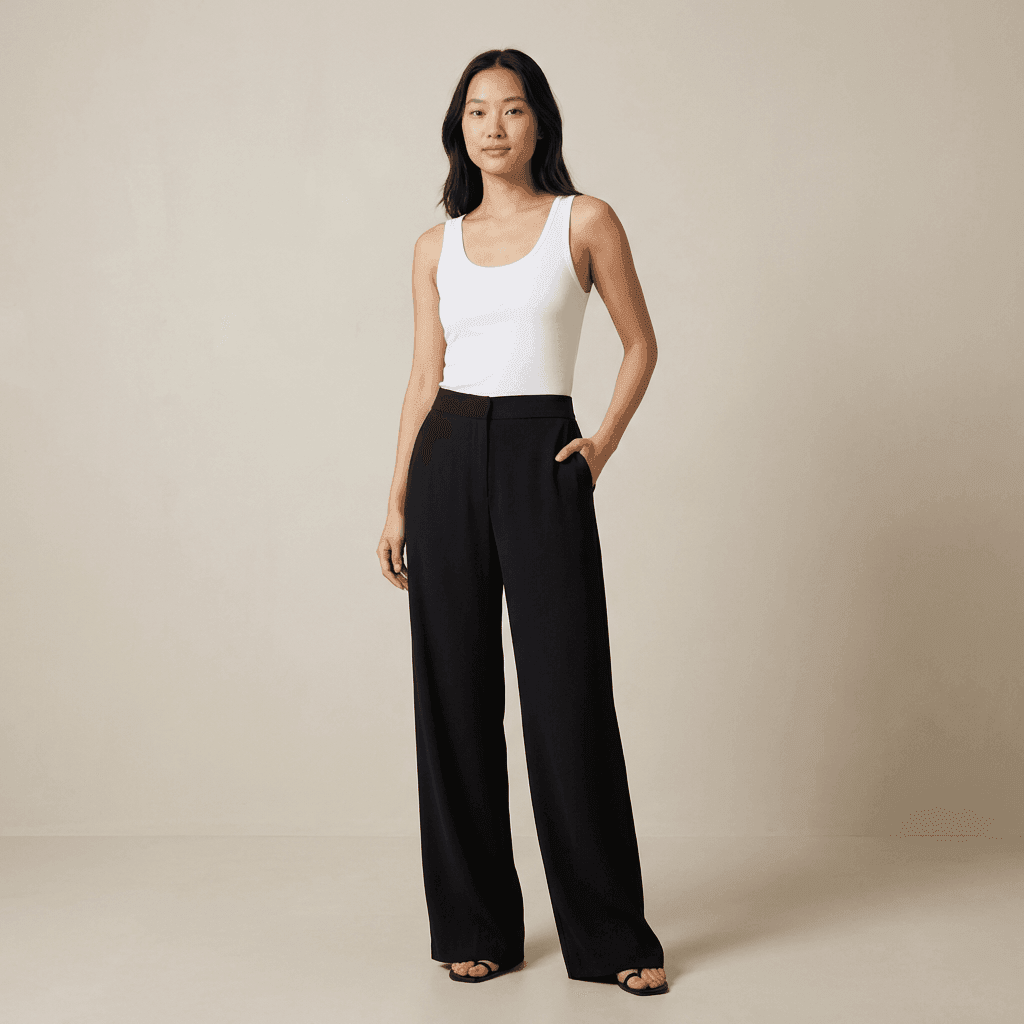 Wide Leg Trousers, , large