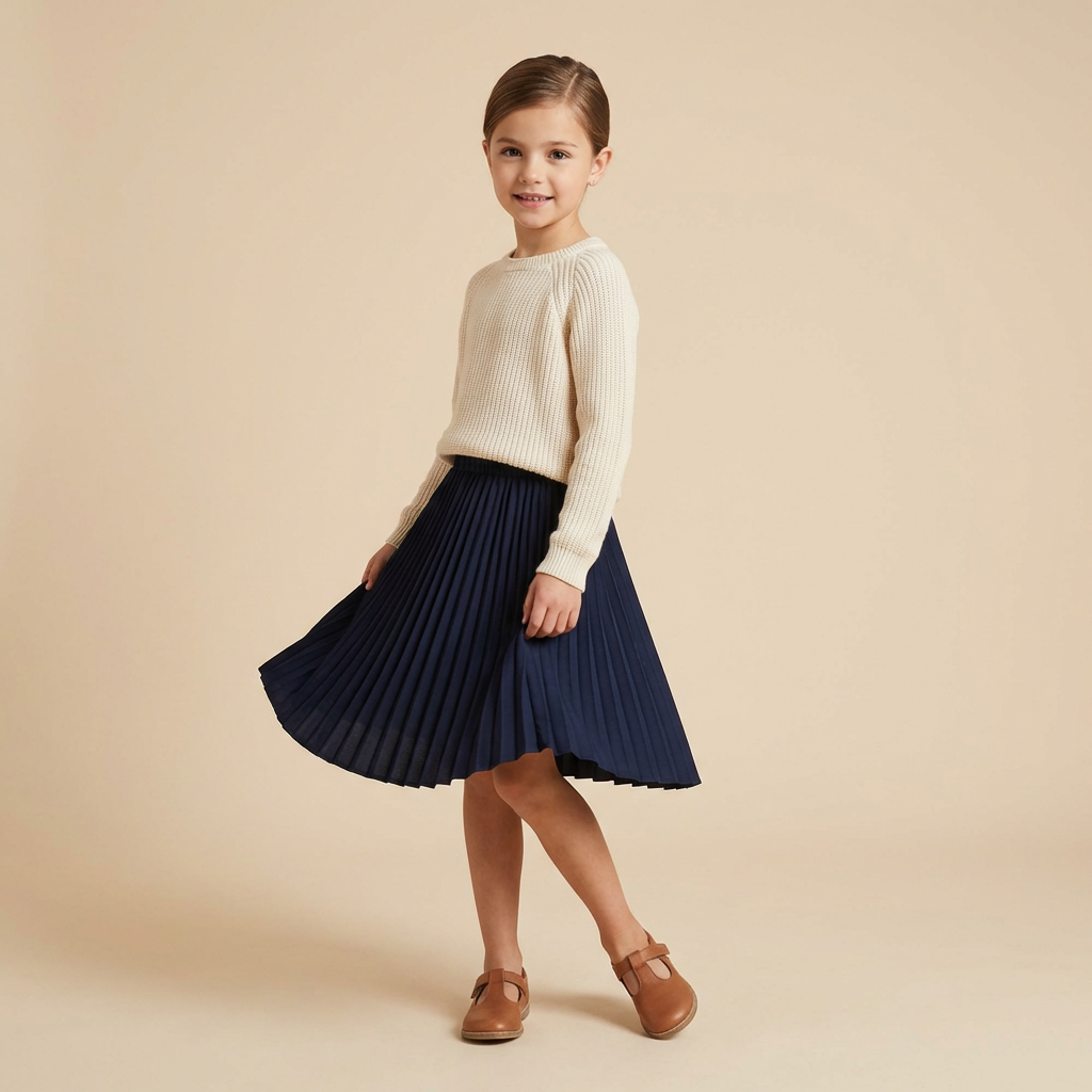 Girls Pleated Skirt, , large