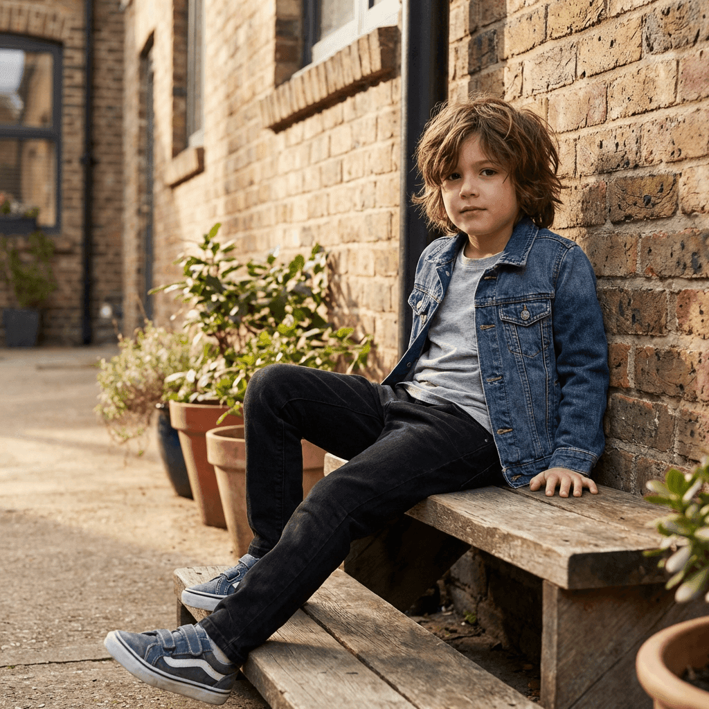 Girls Denim Jeans, , large